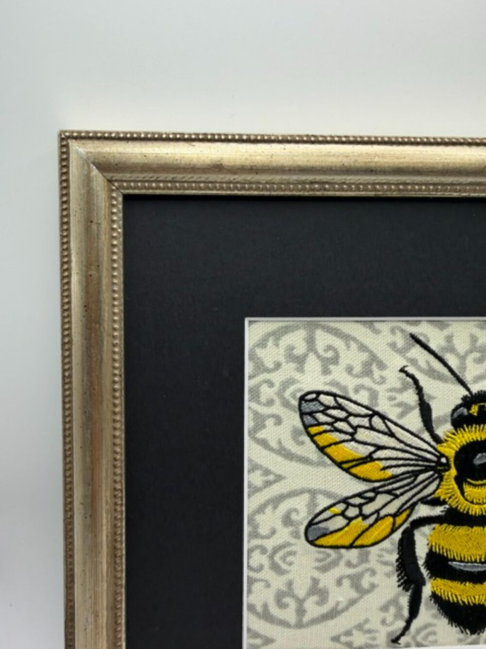Homemade Bee Embroidery Art 8X10 - Picture 2 of 6